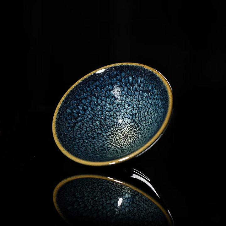 Blue Jian Zhan Tenmoku Tea Cup