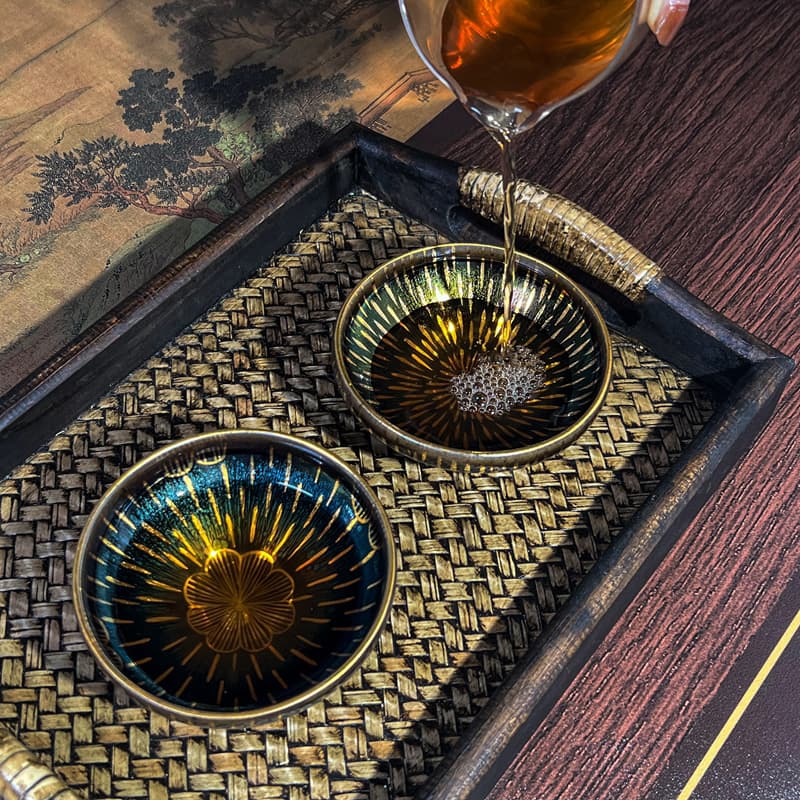 Stereo Feng shui Tenmok Tea Cup Jian Zhan Bowl