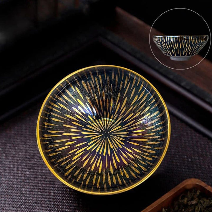Stereo Feng shui Tenmok Tea Cup Jian Zhan Bowl
