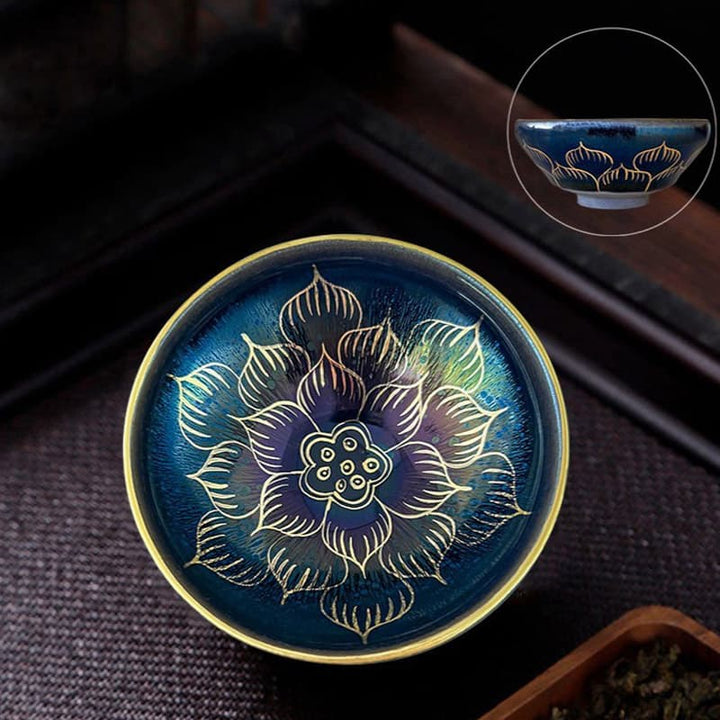 Stereo Feng shui Tenmok Tea Cup Jian Zhan Bowl