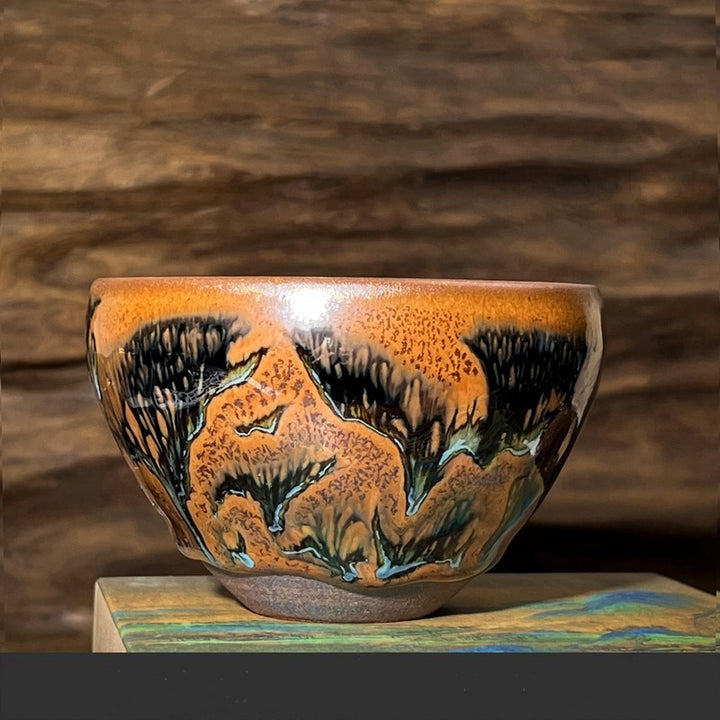 Landscape Jian Zhan Tenmoku Tea Cup