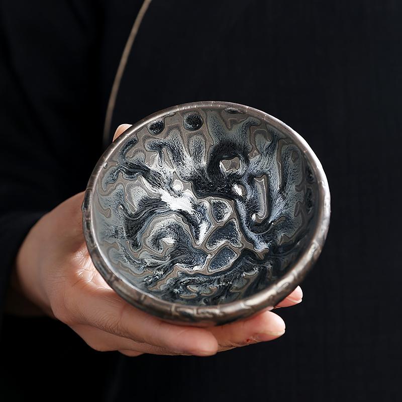 oni jian zhan tenmoku ware tea cup