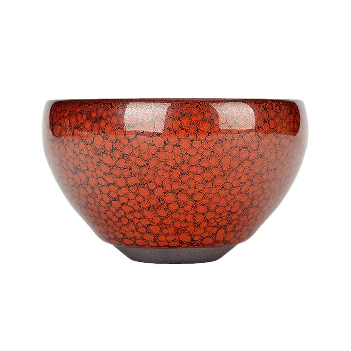 orange jian zhan tenmoku ware tea cup