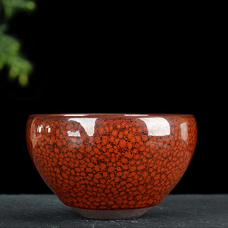 orange jian zhan tenmoku ware tea cup