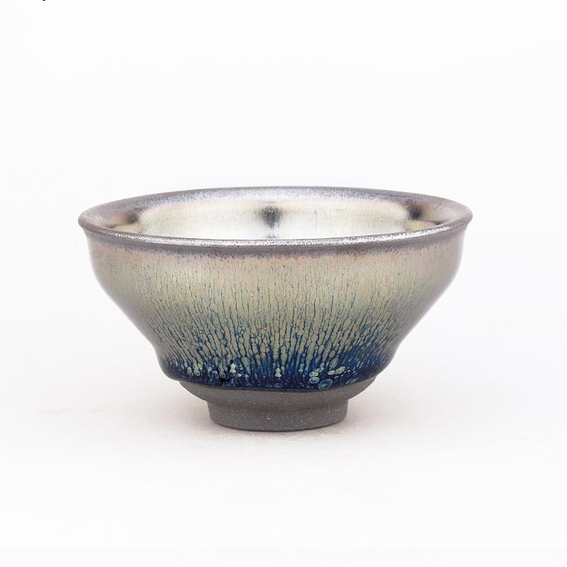 shiny jian zhan tenmoku ware tea cup bowl