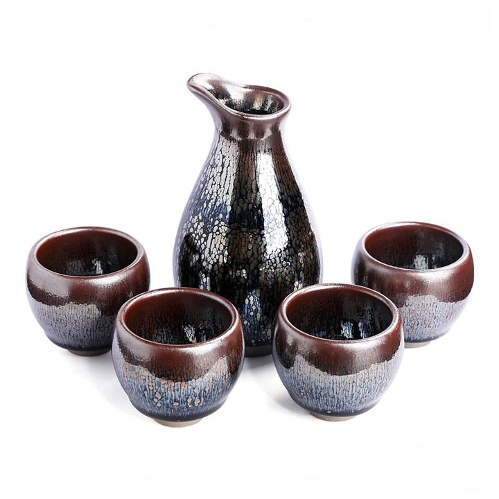 tears glazed sake set