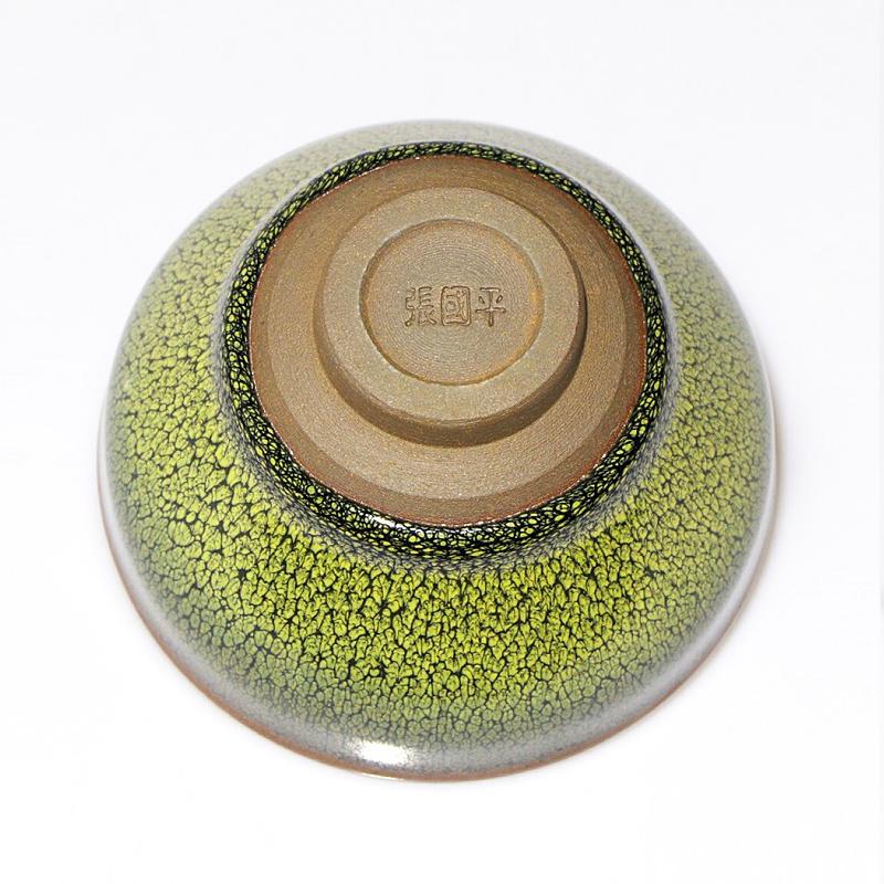 sunflower jian zhan tenmoku ware tea cup