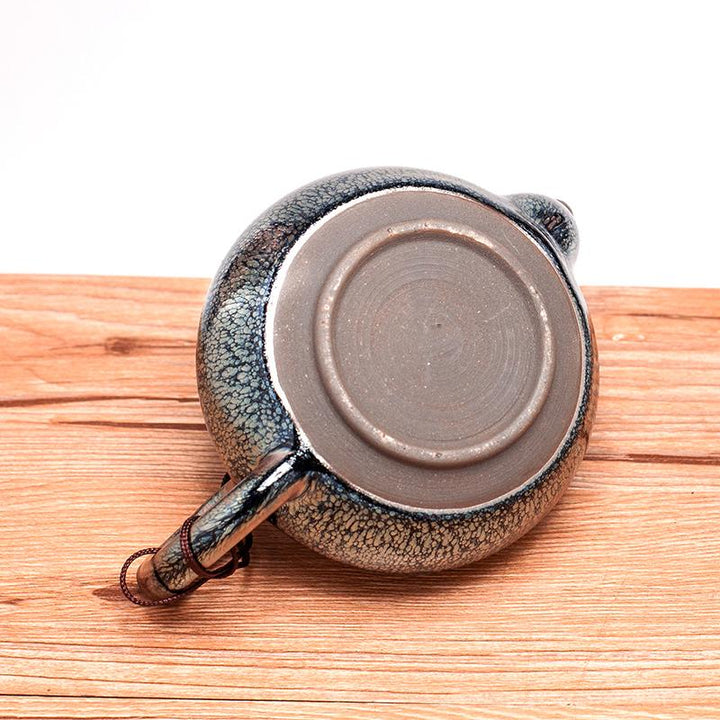 Silver Hair Tenmoku Jian Zhan Teapot