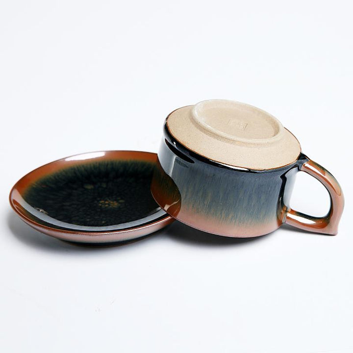 Ink Golden Jian Zhan Tenmoku Coffee Cup
