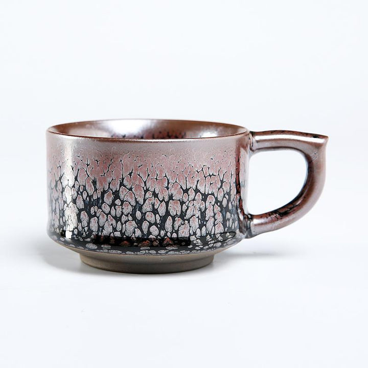 Oil Pink Jian Zhan Tenmoku Coffee Cup