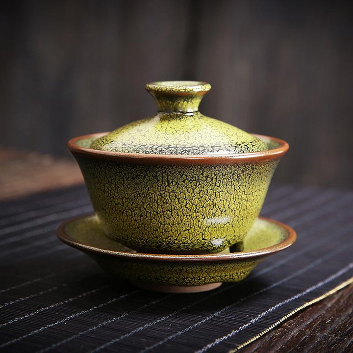 Francolin Tenmoku Jian Zhan Tea Set